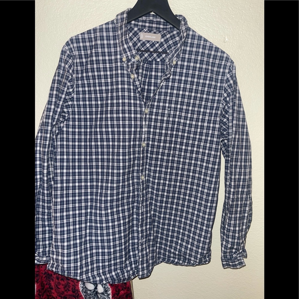 Everlane plaid button down large - Picture 1 of 2